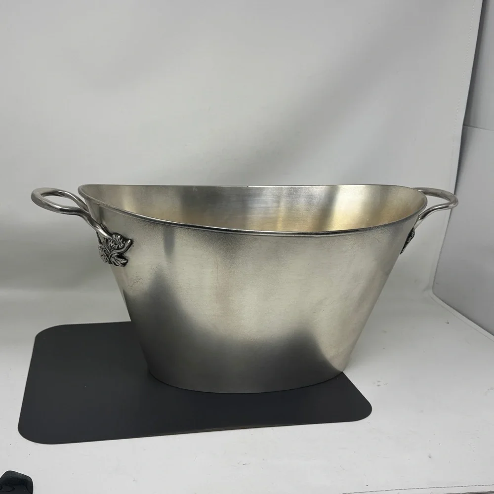 Vintage Pottery Barn Vineyard Collection Oval Party wine on Ice party Bucket big